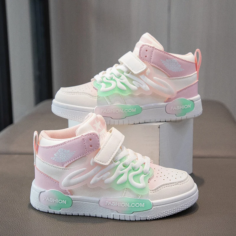 

New Children's Shoes Cute Letter Girls' Princess Shoes Baby Soft Sole Casual Multi-color Sports Shoes Zapatos Niña Size 26-37