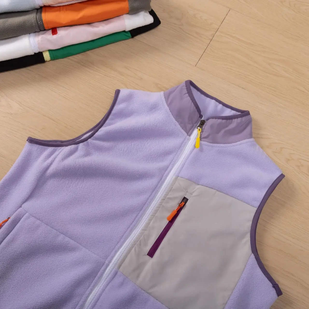 

Cloud eep Vest ex Svel Fce Warmth Autumn Winter New Sle Versatile Stand Fit Zipper Decoration Polyester F...