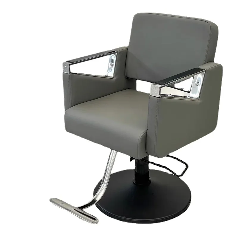 Premium Professional Cheap Barber Chair Classic Square Mat Swivel Armrest Hair Wash Chair Advanced Adjustable