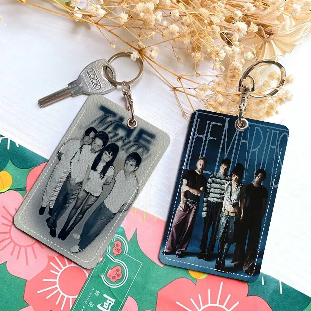 الكلاسيكية خمر M-MARIAS الفرقة شارة حامل المفاتيح للأعمال البنكية حامل بطاقة العمل بطاقة الطالب واقية بطاقة الحافلة #2