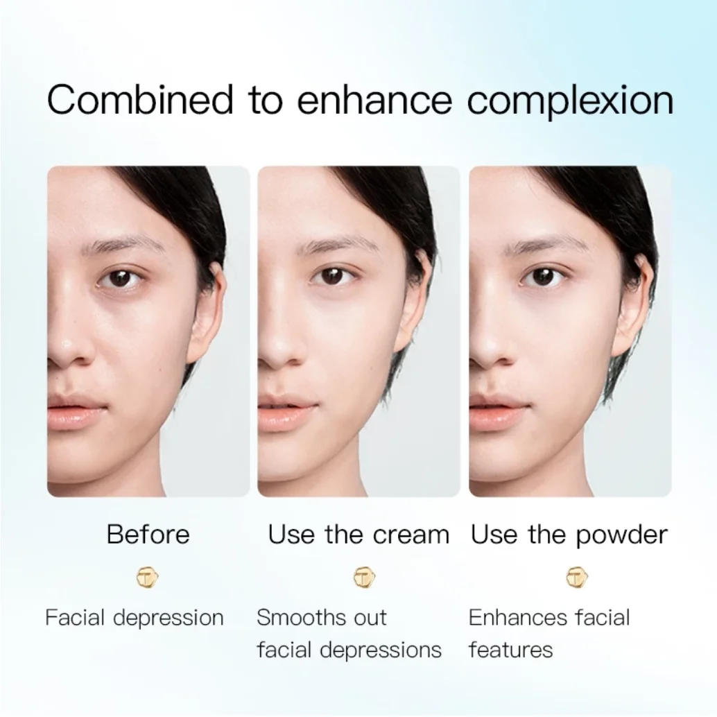 ティメージ デュアルテクスチャ ハイライター マット シマー コンボ 輪郭を整え、顔の特徴を隠すフェイスメイクアップ コスメ