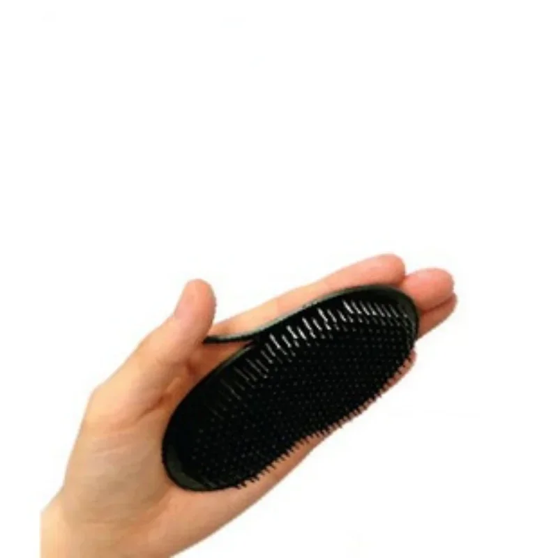 1Pc Men Hair Comb Brush Pocket Travel Portable Beard Mustache Palm Hair Styling Tools Scalp Massage Black Shampoo Comb Barber