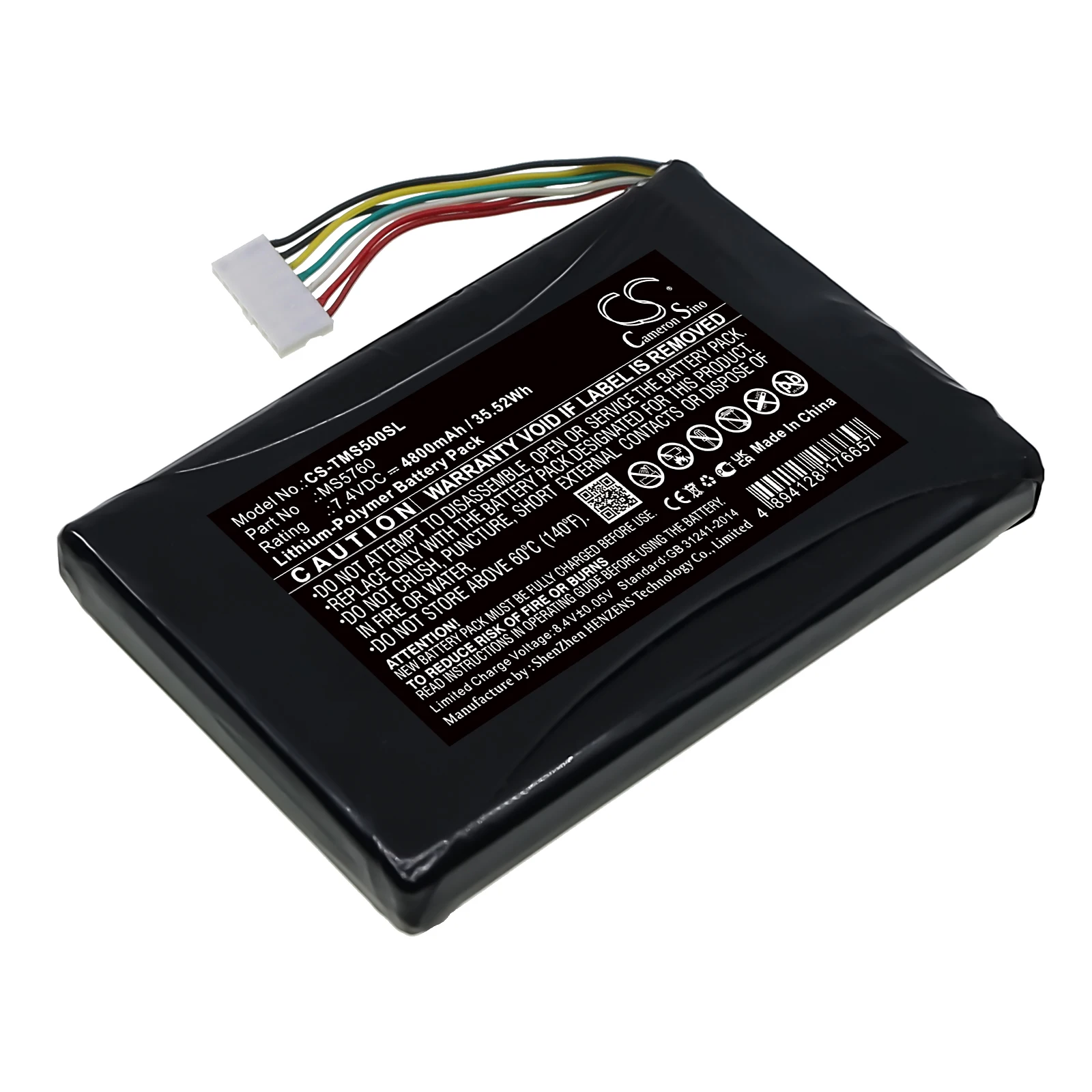 CS Replacement Battery For PEOPLENET MS5760  MS5760 4800mAh/35.52Wh Tablet