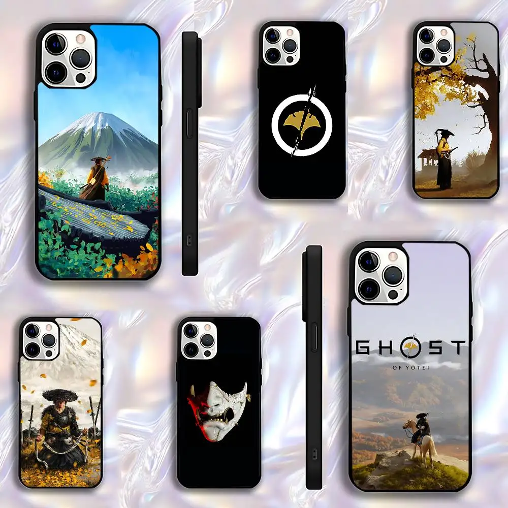 

G-Ghost Of Yotei Phone Case For iPhone 17,16,15,14,13,12,11,Pro,Max,Plus,E,Air,Mini Protective Black Cover