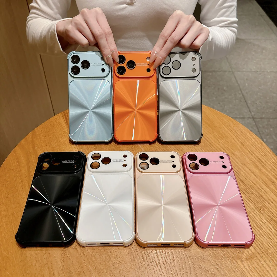 

Four Corner Anti Drop Camera Protective Film Shockproof Case For iPhone 16 15 14 13 11 12 17 Pro Max Plus Painting Process Cover