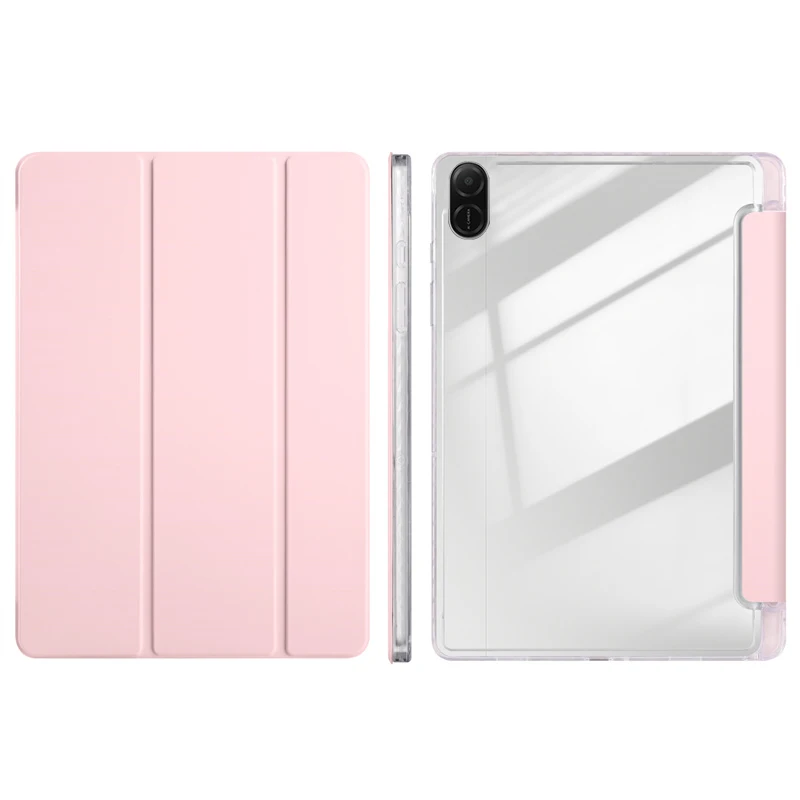 GEFENIS Funda For Honor Pad X8a Case With Pen Holder Trifold Leather Acrylic Back Hard Cover For Honor Pad X8a 2024 Case Coque 1