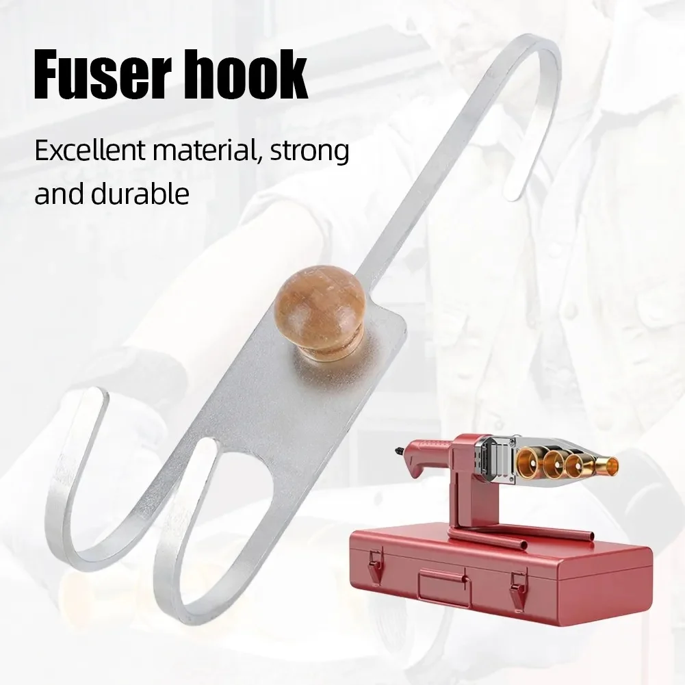 Hot Glue Tool Hook Stainless Steel Fuser Hook Wooden Heat Resistant Holder For Craft Room Organization Tool Storage Rack