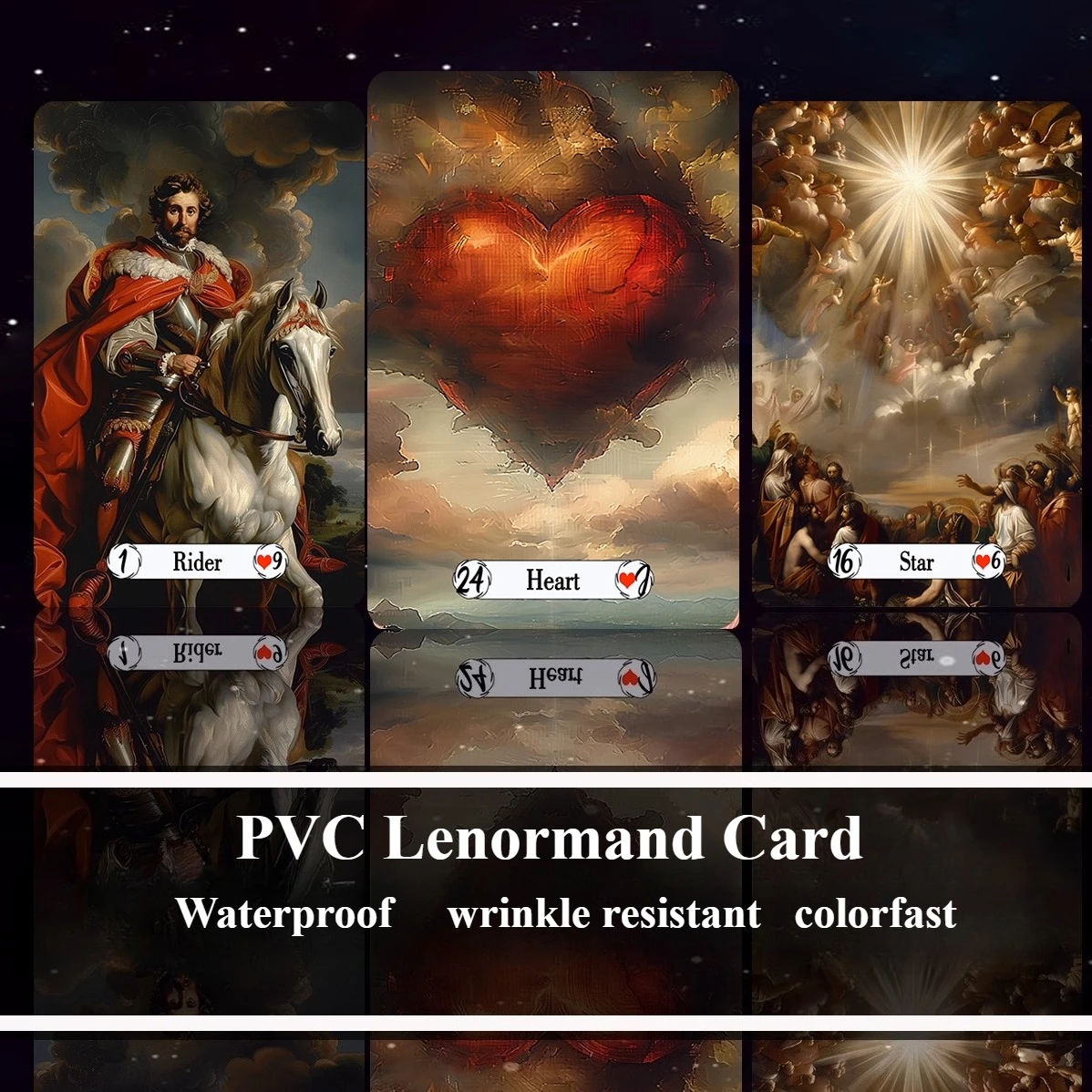 

Профессиональные карты Lenormand в стиле ретро, оригинальный дизайн, отремонтированного художника, 42 шт., карты из ПВХ, водонепроницаемые и устойчивые к морщинам, цветные