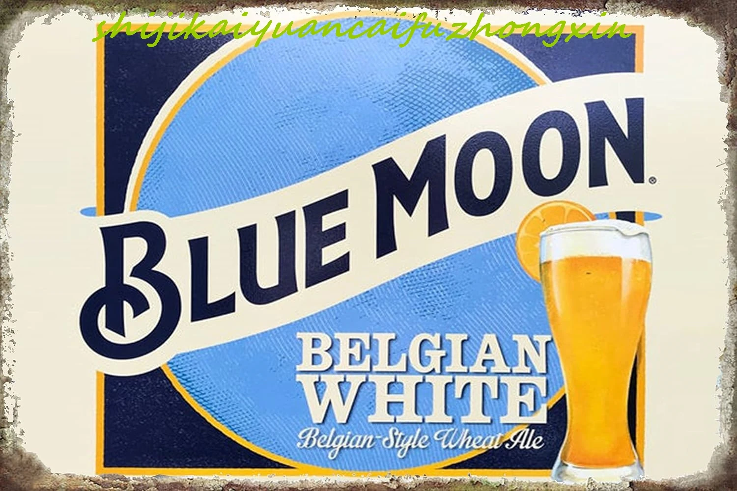 Blue Moon Beer Retro Metal Sign Beer Aluminum Home Bar Shop Coffee Garage Restaurant Club Kitchen Wall Decoration 8x12 Inches