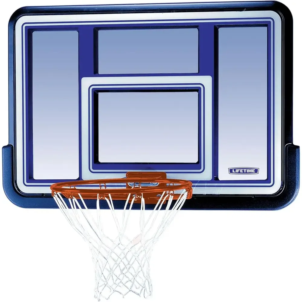 

73650 44 Inch Tempered Glass Basketball Backboard and Hoop Combo Kit