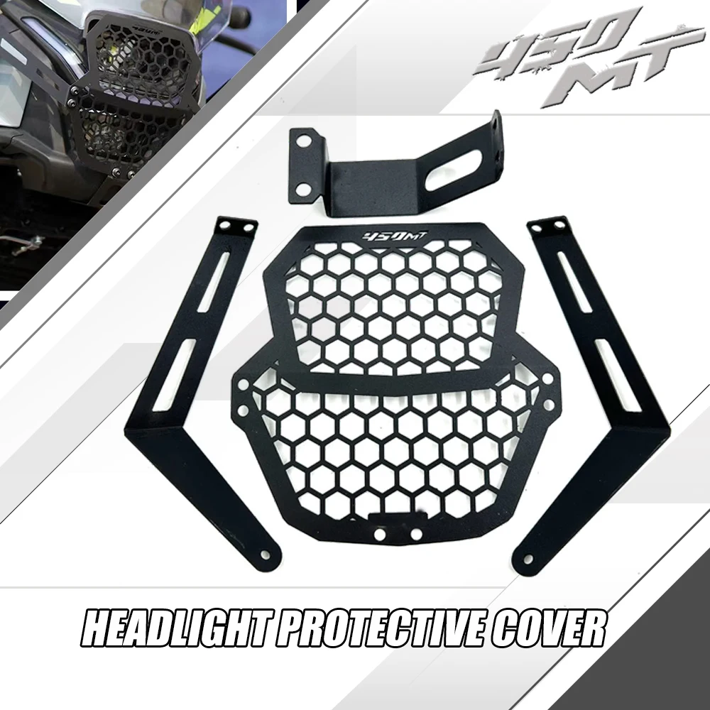 

For CFMOTO 450MT Accessories Headlamp Protectors 450 MT Turn Signal Guards MT450 Exhaust Cover MT 450 Front Shock Shield FIT 450