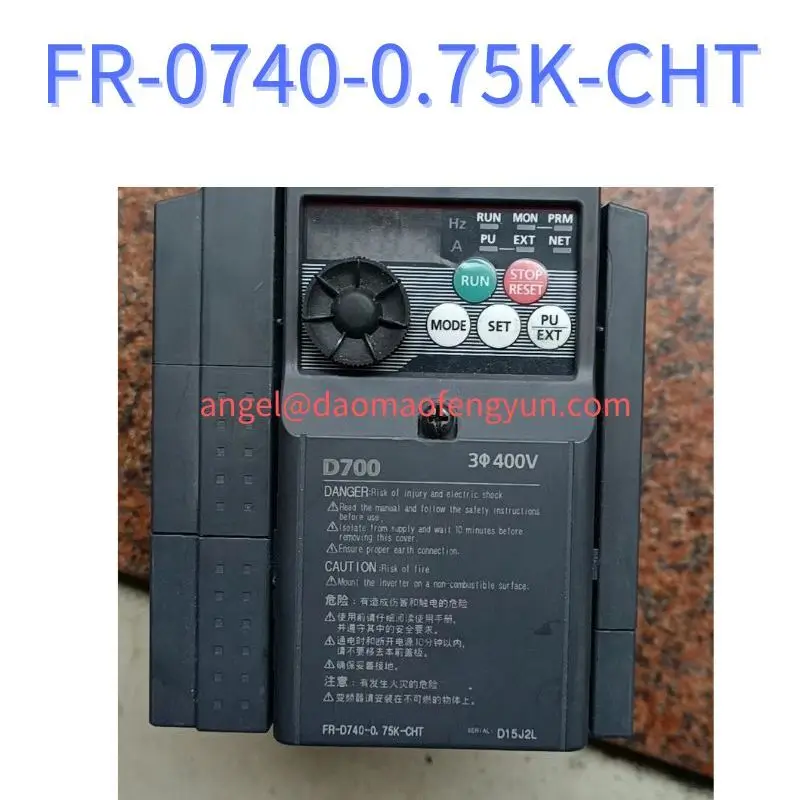 FR-0740-0.75K-CHT Used Inverter 0.75Kw 380-480V Test Function OK