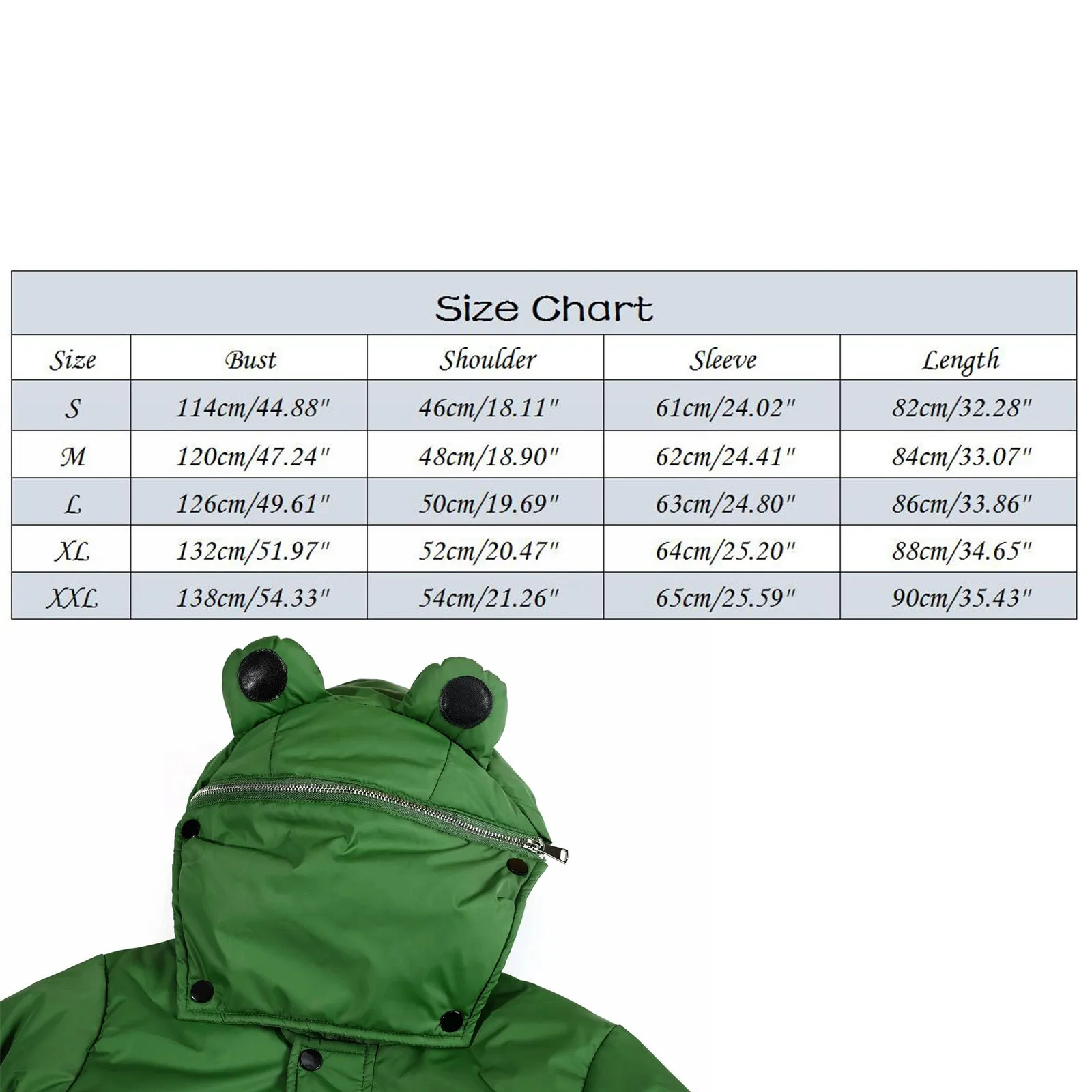 Cartoon Cute Frog Down Jacket Women Autumn Winter Green Thick Quilted Jacket Coat Long Sleeve Hooded Long Parkas Female Outwear