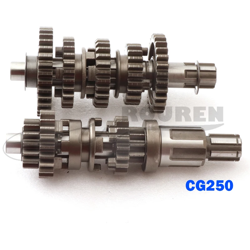 250CC Pit Bike Dirt  CG250 5 Speed Main Counter Shaft Transmission Gear Box For Chinese  Electric Foot Start Engines