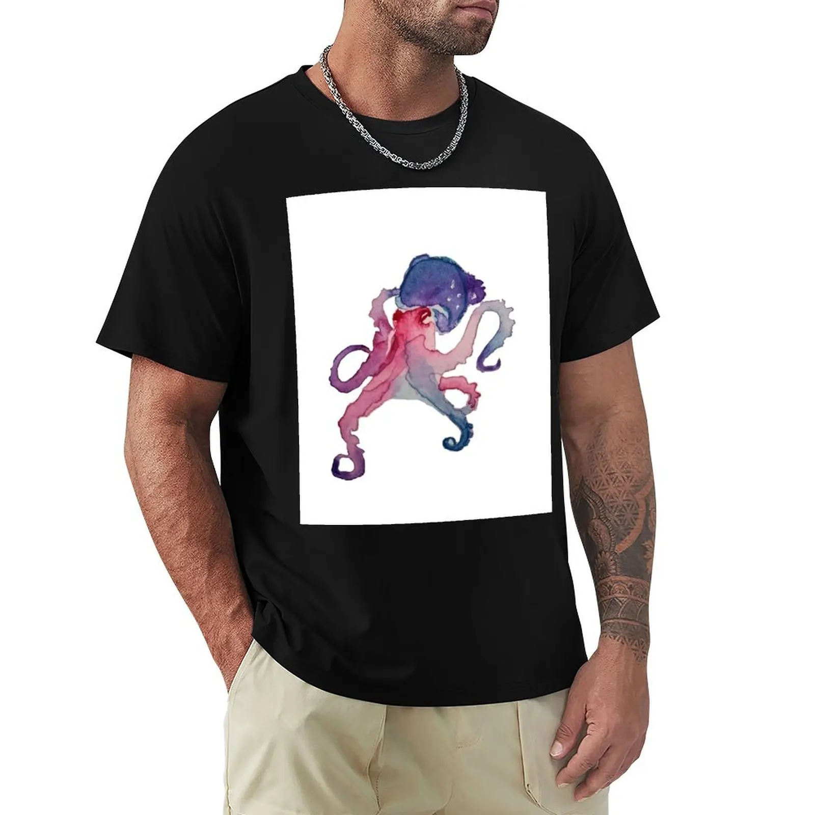 

Bisexual Octo T-Shirt summer clothes customs Clothing plain black t shirts men