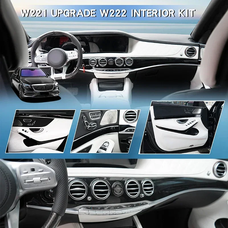 Modification Interior Conversion Upgrade Kits for S-Class W221 Upgrade to W222 Interior Accessories