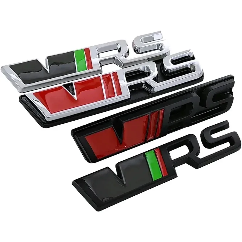 Legierungsaufkleber für Skoda VRS Logo Karoq 2 A7 Octavia Yeti Fabia 1 Kodiaq Tour RS Superb Rapid Auto Frontgrill Logo Kofferraum Emblem – Detail 1