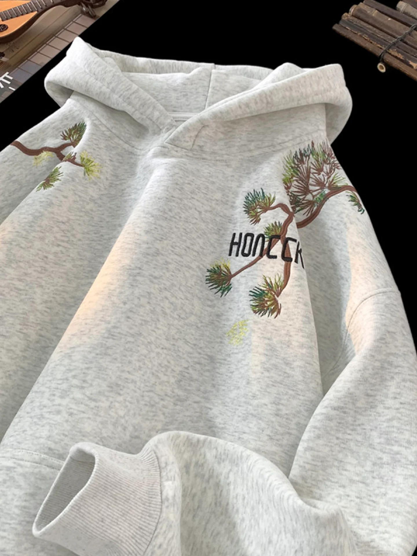 

Heavyweight Embroidered Hoodie Men's American Sle Jaet New 2025 Autumn Casual Loose Top Youth Faion Comfortable Long Sl...