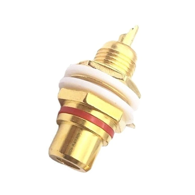 RCA-Female Socket Connector Chassis Paneel Mount Adapter Terminal- Plug 3.5