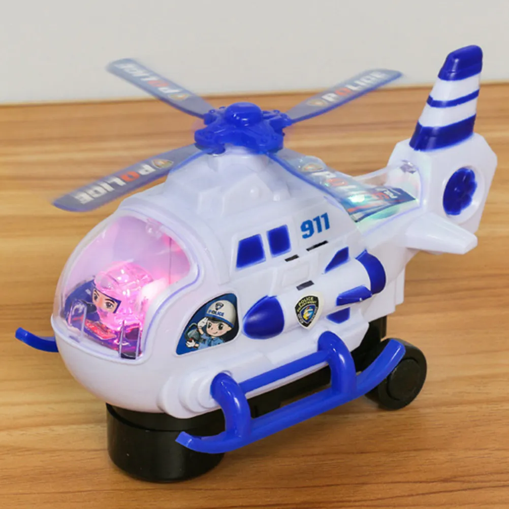 

Assembly Electric Helicopter Bright Color No Battery DIY Aircraft Building Educational Plaything Kids Gift Kid Assemble Toys