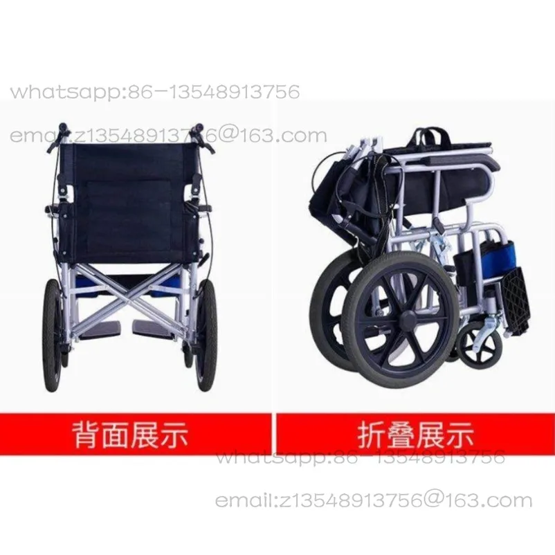Lightweight folding tricycle wheelchair for the elderly special scooter, detachable pedal easy hand push wheelchair