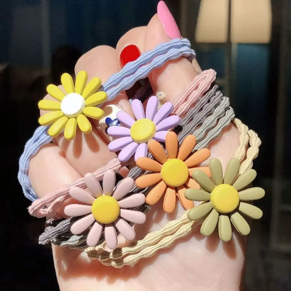Daisy Hair Tie Cute Lovely Versatile Hair Rope Candy Color Hair Band