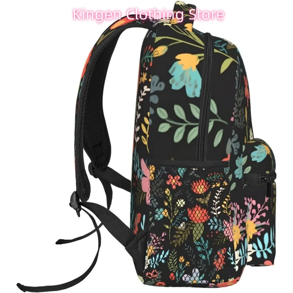 ดอกไม้สีสันสดใสตลกกระเป๋าเป้สะพายหลังแล็ปท็อปน้ำหนักเบากระเป๋าเดินทางอเนกประสงค์น้ำหนักเบากระเป๋าเป้สะพายหลังลำลองสำหรับวิทยาลัยทุกเพศสำหรับฉัน