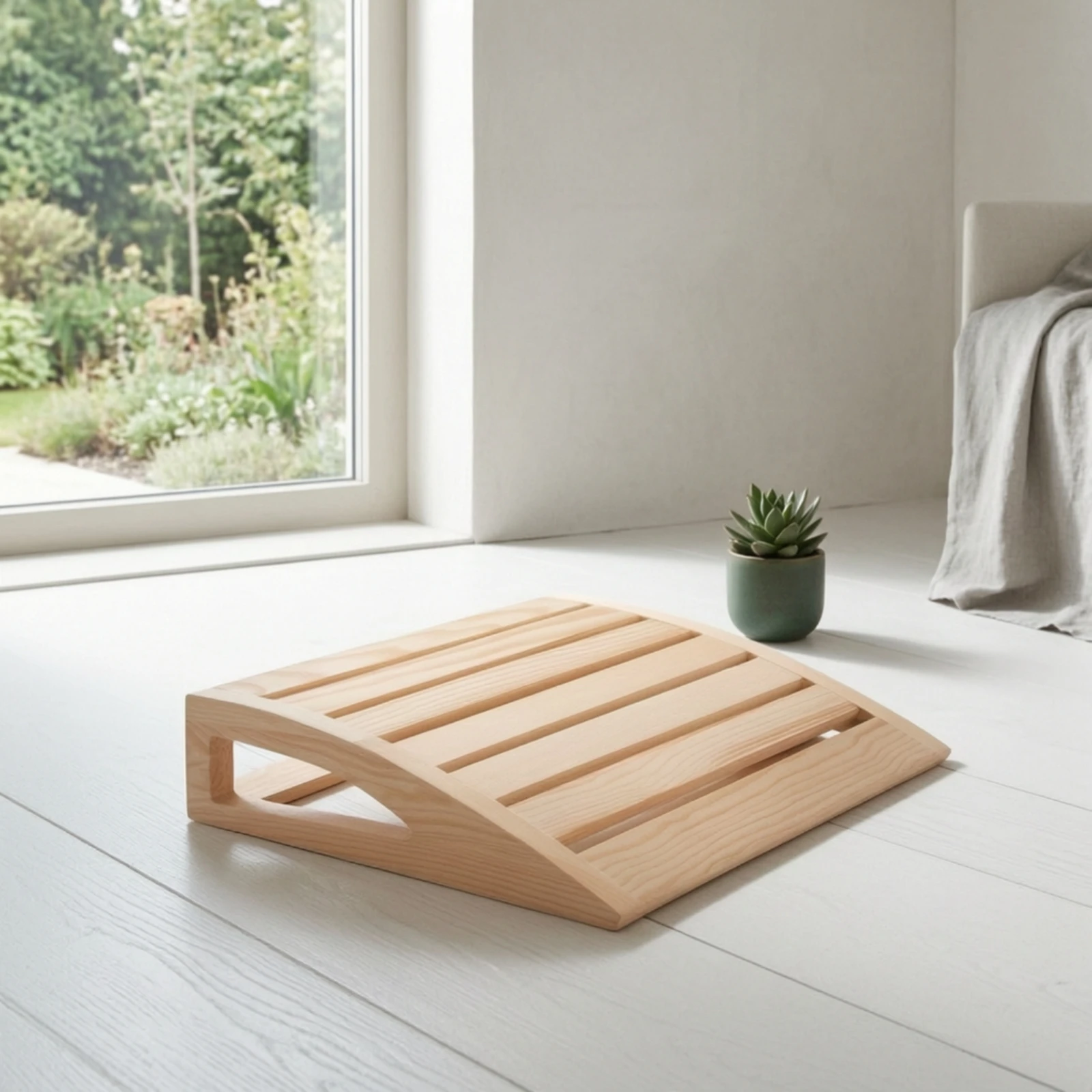 Wooden Sauna Backrest Slatted Sauna Backrest Accessory Comfortable Slimline for DIY Builders, Steam Room, Home Spa