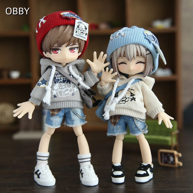 For Azone picco neemo Hoodie Clothes Set For Obitsu 11,1/12  GSC,/BJD, Molly, YMY Body11 Doll Accessories