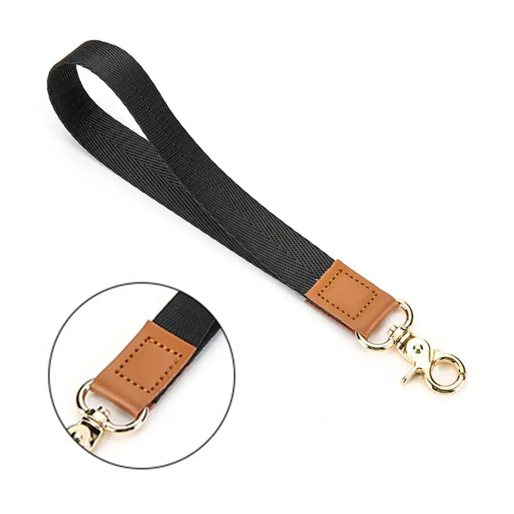 Cordón de cuello largo multiusos para hombre y mujer, soporte de insignia de identificación resistente al desgaste con cierre de langosta para tarjeta de llave de coche