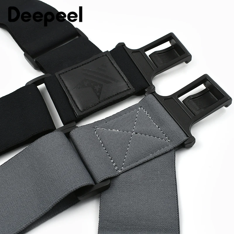 1Pc Deepeel Adult Mens Suspenders 5cm Wide Elastic Braces Harness Man X-Type Adjust Strap Jockstrap Pants Suspender Accessories