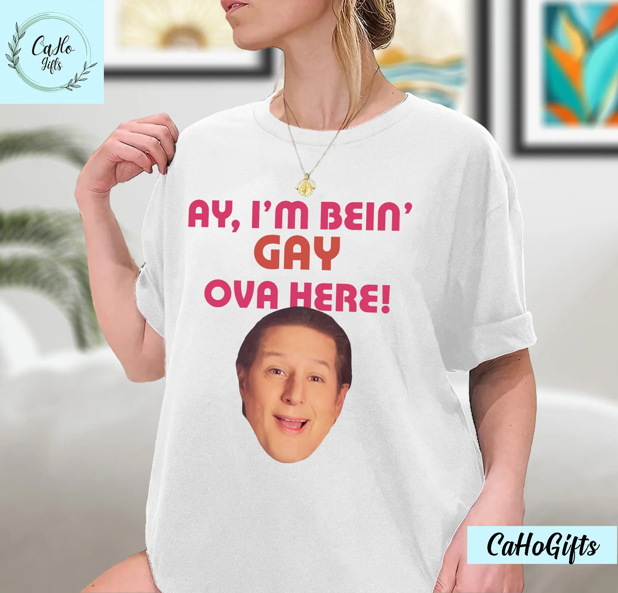 Anthony Atamanuik T Shirt Kaz Wwdits Spoilers Ay I'M Bein Gay Ova Here Trendy Sean Rinaldi Merch