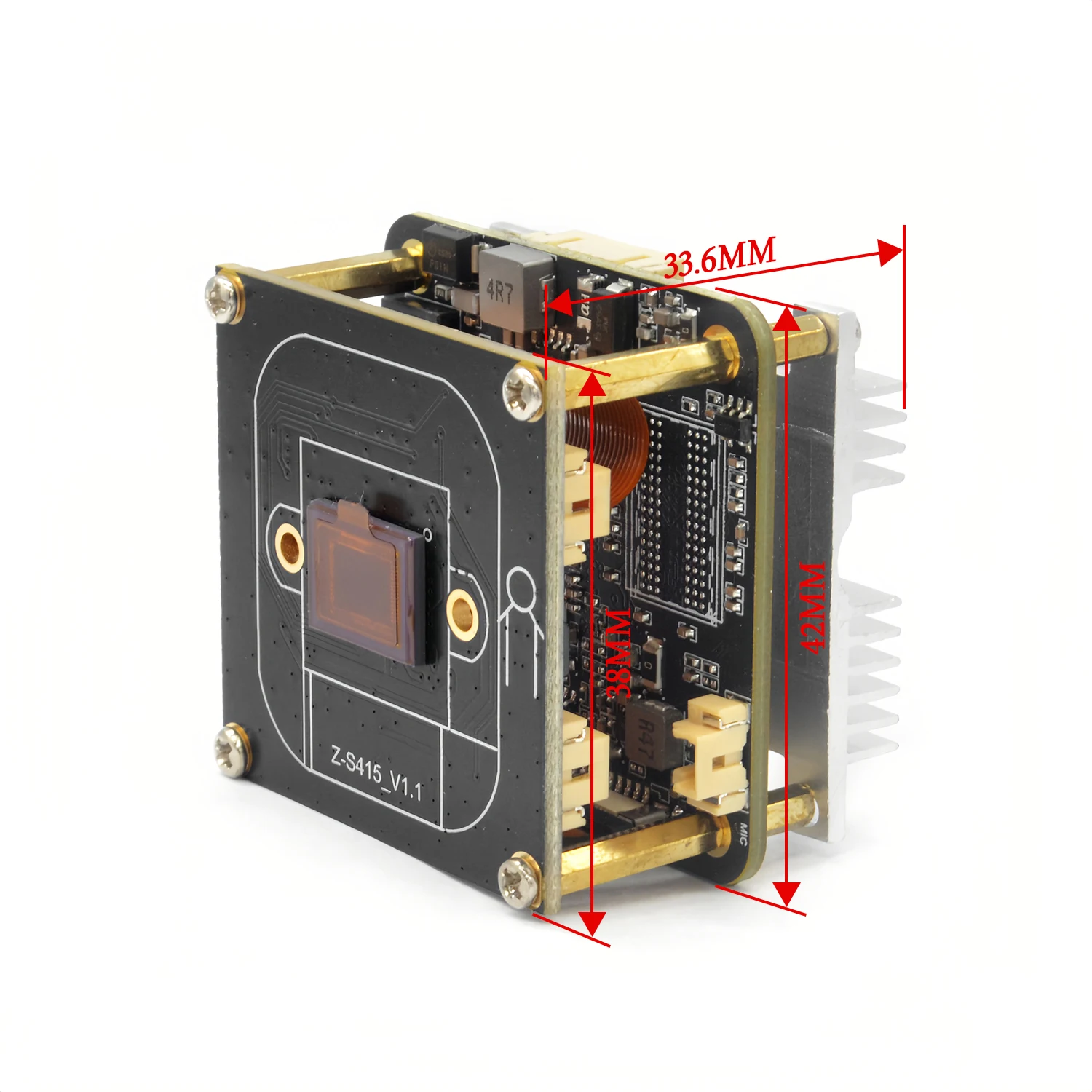 وحدة كاميرا IP للرؤية الليلية 2025 4K، 8MP 30FPS 3840*2160، مستشعر IMX415 starvis CMOS مع رقائق دينواز AI #3