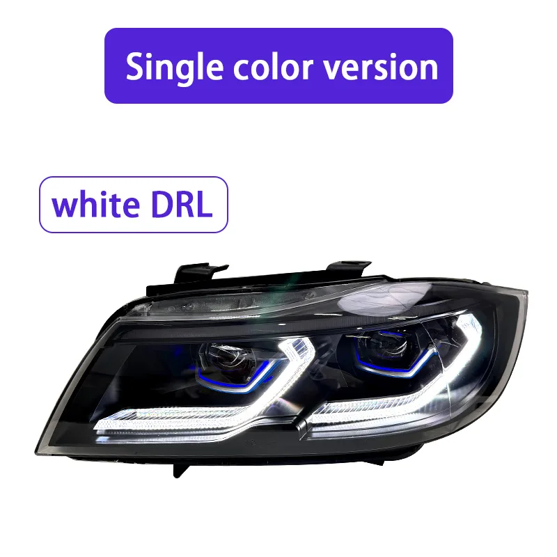 -For Upgraded Full LED Headlight Assembly for  3 Series E90 2005-2012 LED Lens Sequential Turn Signal DRL*