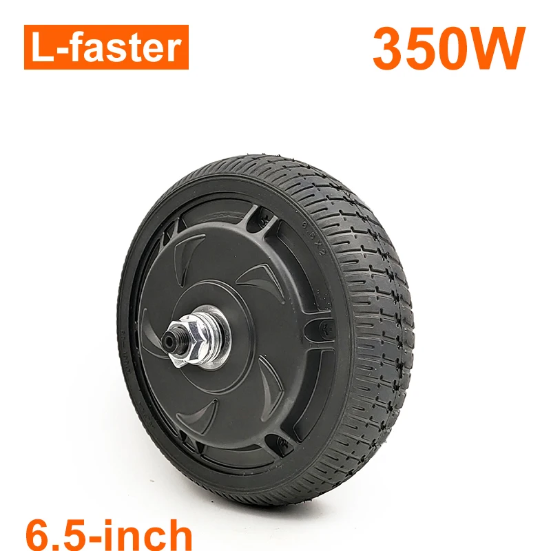 Solid Tire Brushless Hub Motor Wheel, 6.5 