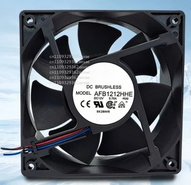 For DELTA AFB1212HHE R00 DC 12V 0.70A 3-Wire 120x120x38mm Cooling Fan