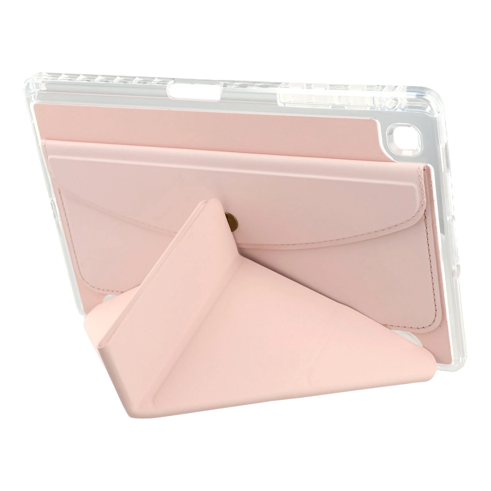 For Samsung Galaxy Tab S6 Lite (2020) (SM-P610 / P615) Case Origami Stand Wallet PU Leather Smart Tablet Cover with Pencil Slot