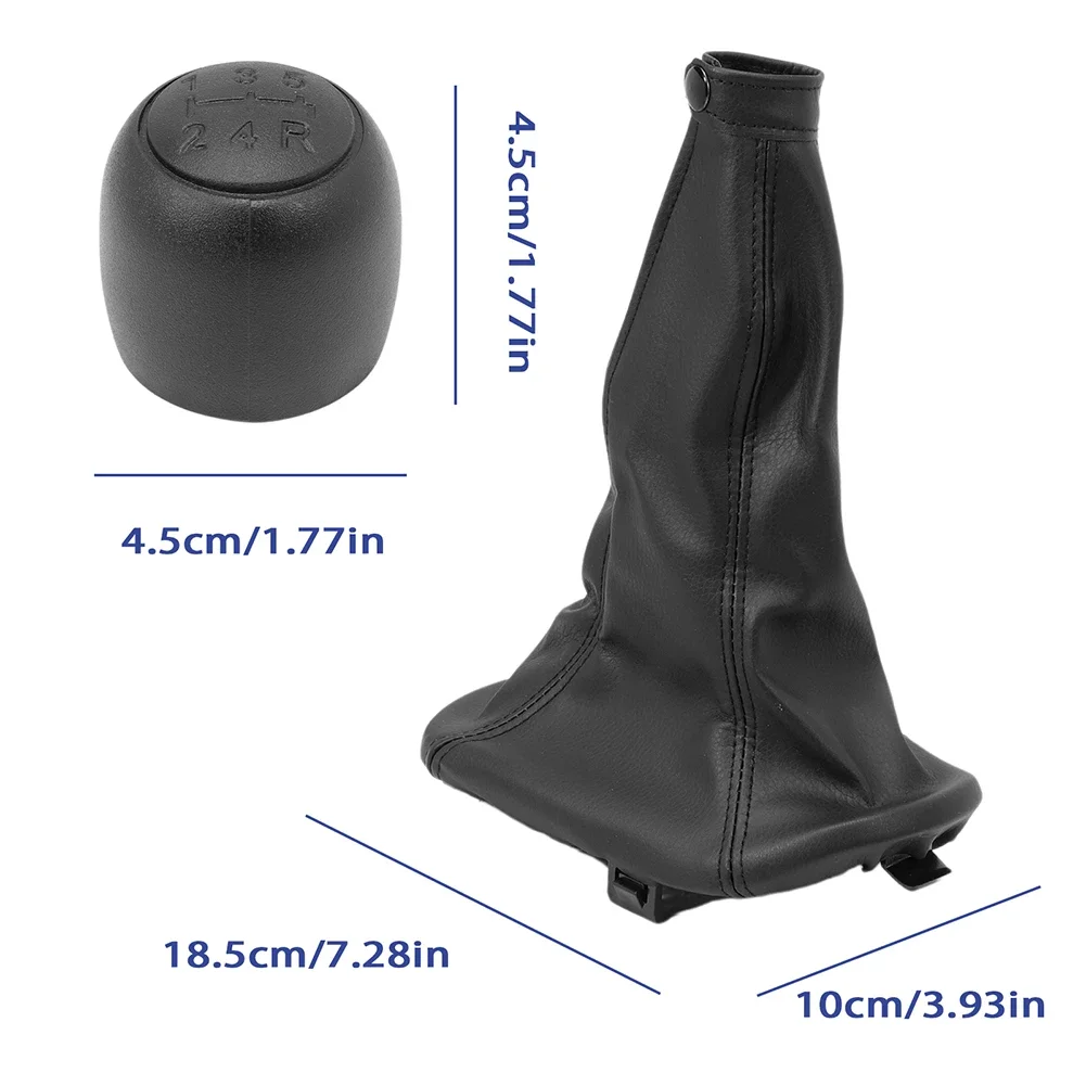 

As Picture Shows Gear Shift Knob Black Gear Shift Cover Automotive Interior High Reliability Stable Characteristics