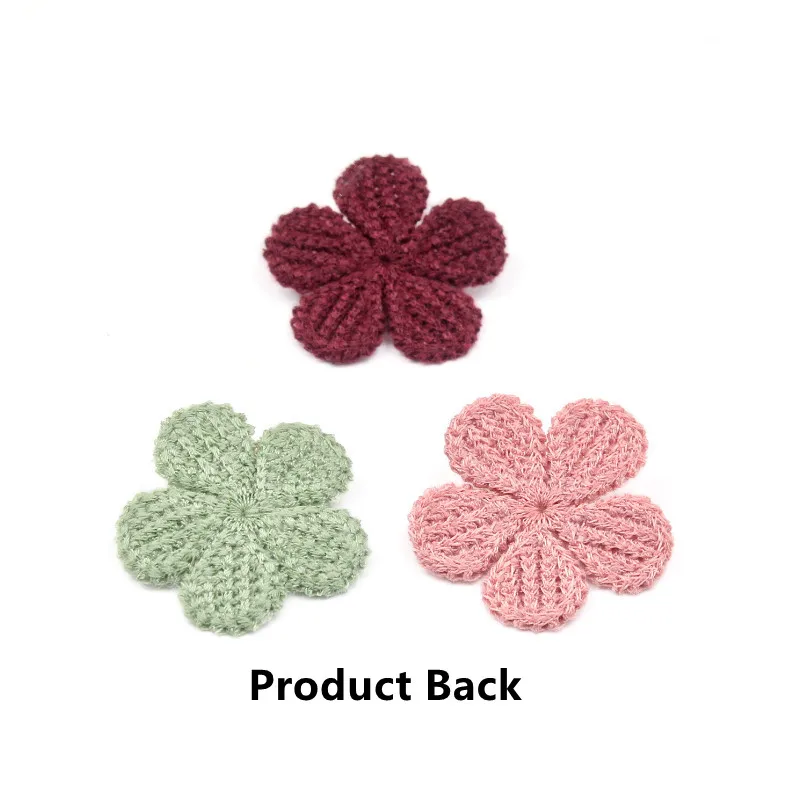 35mm 20Pcs/Lot Mini Cotton Knitting Flower For Home Hat Shoes Clothing Decoration Scrapbooking DIY Handmade Crafts Accessories