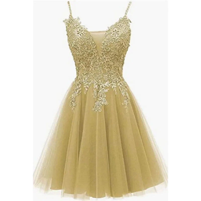 Strap Lace Short Dress Ball Style Performance Stage Performance Party Puff Dress Customized