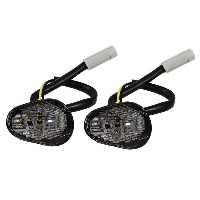 

OB-1 Pair Amber LED Turn Signal Light Indicator Lamp Flush Mount For Yamaha YZF R1 R6 R6S Smoke