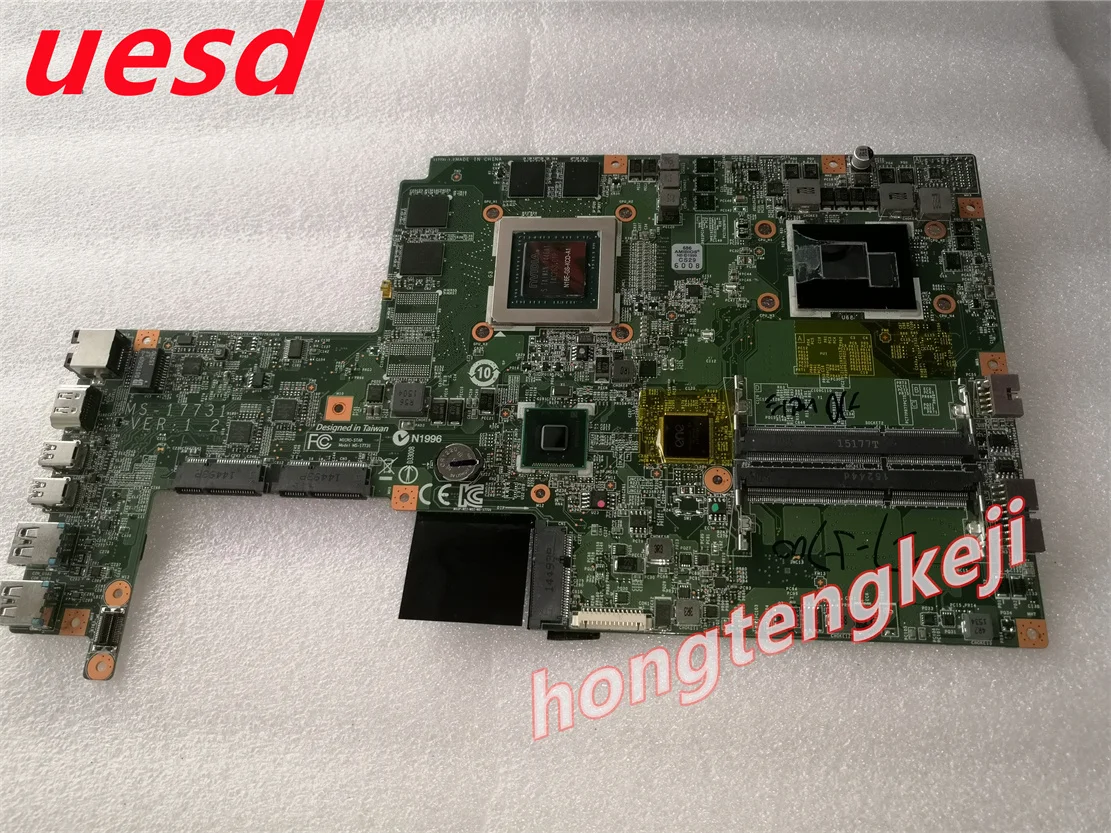 

ms-17731 Ver 1.2 FOR MSI ms-1773 gs70 gs72 Laptop Motherboard with i7-5700hq Cpu and gtx965m TEDE OK