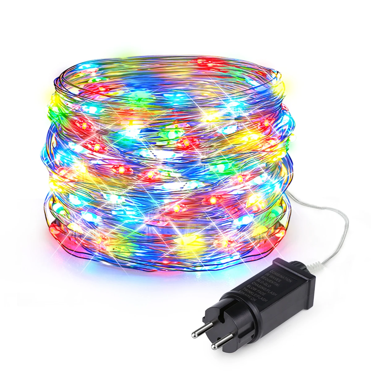 20M-100M LED Light String Copper Wire Garland Fairy Light Strip Waterproof Outdoor Garden Party Wedding Christmas Decoration AMT