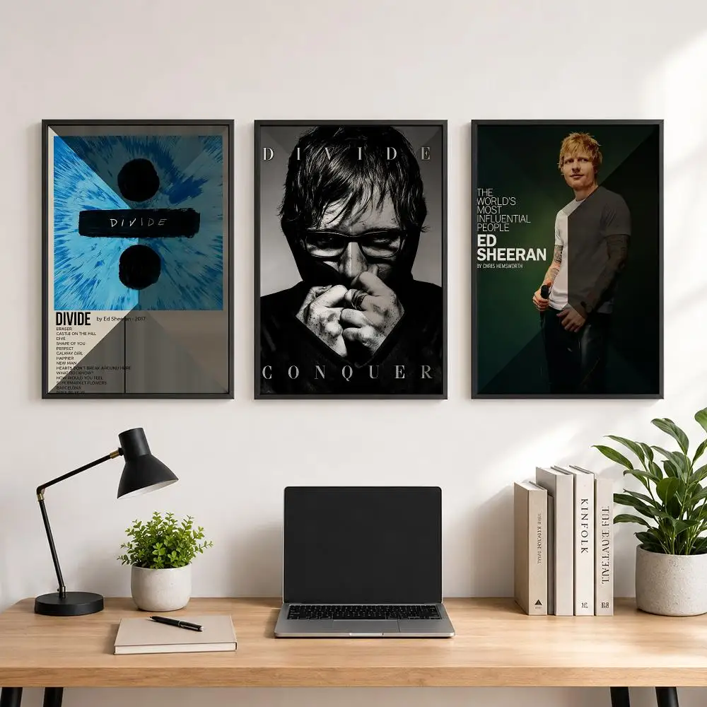 music Ed Sheeran Poster HD Poster Minimalist Home Decoration Suitable for Living Room Bedroom Corridor and Gift Giving