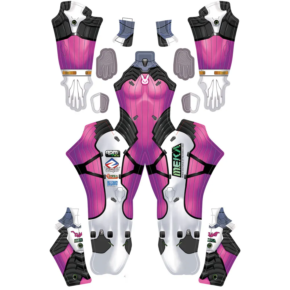 

Female d.va Watermelon Skin Cosplay Costumes Superhero Zentai Suit dva Halloween Bodysuit Adults Kids Party Jumpsuit