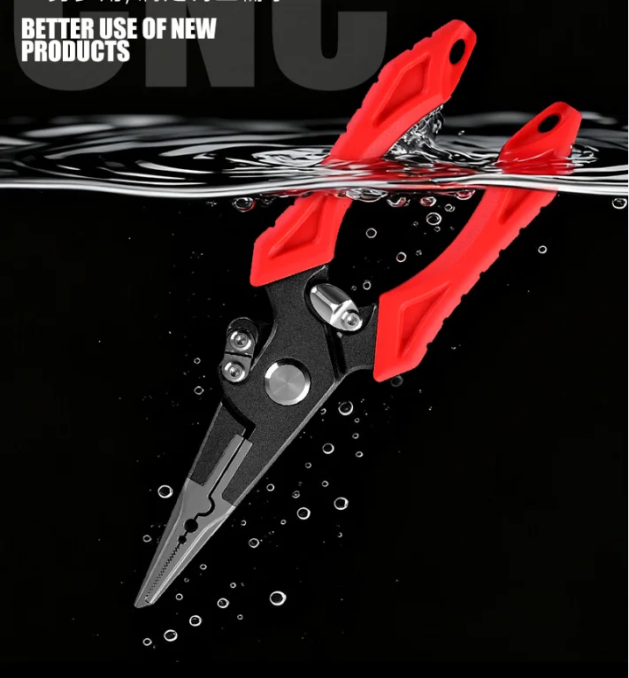 NUNATAK Rock Fishing Plier Extended Fishing Pliers Extended Fishing Scissors Multi-functional SHARP Scissors BASS Fishing Pliers
