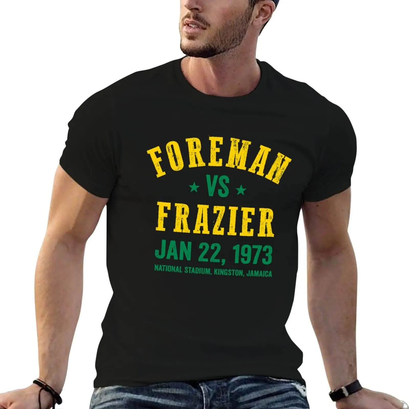 Foreman vs Frazier Boxing T-Shirt Breathable Workout Short Sleeve Top