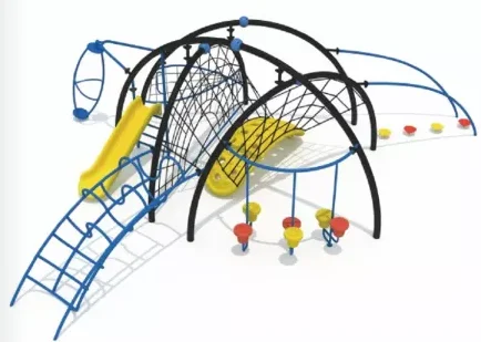 Outdoor Playground Fitness Training Wood Climbing Rope Net for Kids