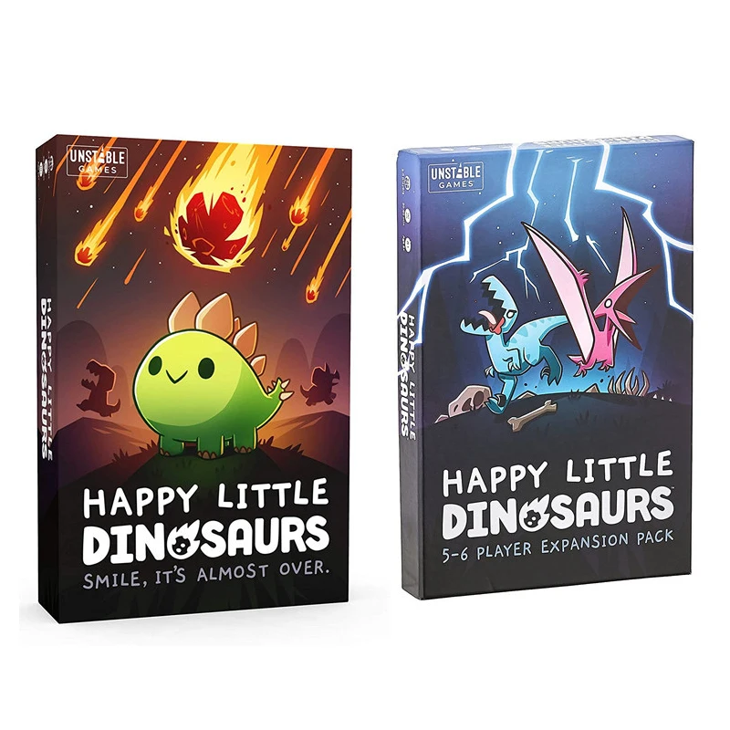 Happy Little Dinosaurs Board Game | Strategy Game | Fun Dinosaur Themed Worker Placement Game for Adults and Kids Gifts