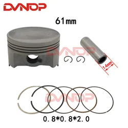 Motorcycle piston and ring for Honda CB190R  CBF190TR  CBF190R CBF190R-X SDH175-6-7 K70 Piston size 61mm pin 14mm